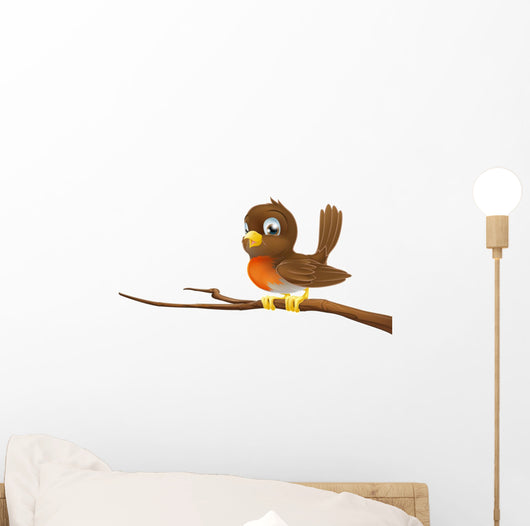 Cute Robin Sitting Tree