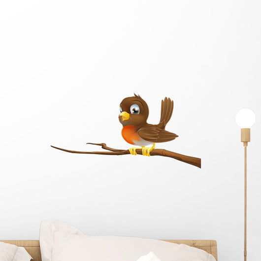 Cute Robin Sitting Tree