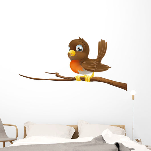 Cute Robin Sitting Tree