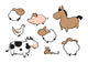 Farm animals Wall Decal