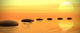 Zen Path Stones Sunset