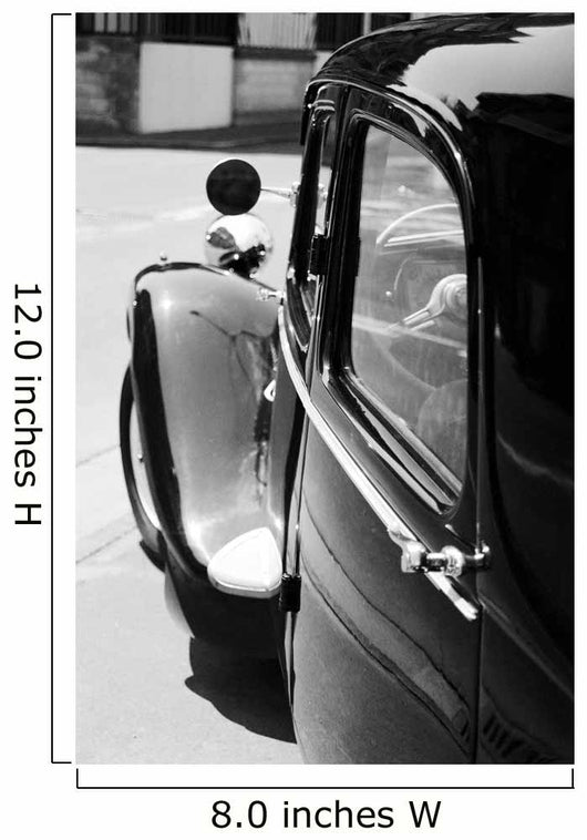 Traction Avant Noir Et Blanc Wall Mural