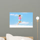 Female Athlete Running Wall Decal
