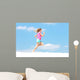 Female Athlete Running Wall Decal