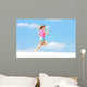 Female Athlete Running Wall Decal