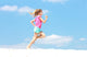 Female Athlete Running Wall Decal