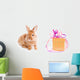 Rabbit and Present Wall Decal