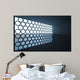 Abstract Interior with Stained-glass Wall Mural