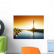 Seine in Paris With Eiffel Tower Wall Mural