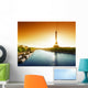 Seine in Paris With Eiffel Tower Wall Mural