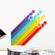 Rainbow Shooting Stars Wall Decal