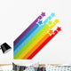 Rainbow Shooting Stars Wall Decal