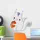 Fun zoo. White squirrel Wall Decal