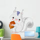 Fun zoo. White squirrel Wall Decal