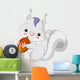 Fun zoo. White squirrel Wall Decal