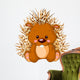 Fun zoo. Porcupine Wall Decal