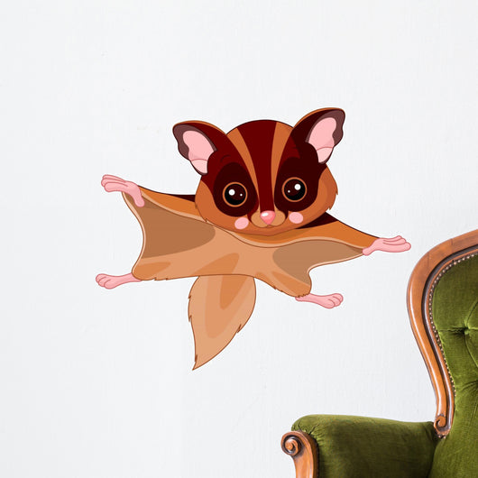 Fun zoo. Flying squirrel Wall Decal