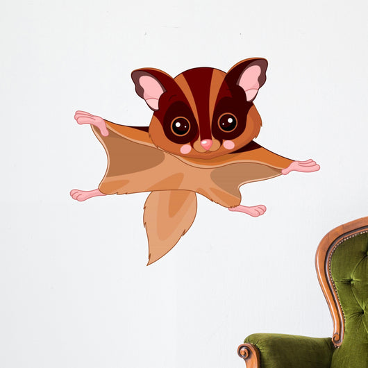 Fun zoo. Flying squirrel Wall Decal