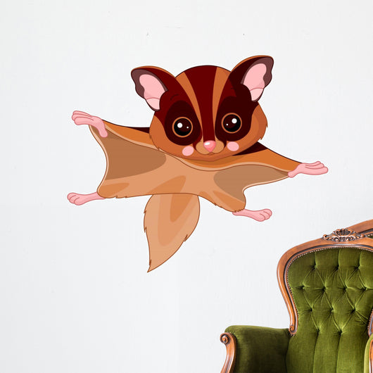 Fun zoo. Flying squirrel Wall Decal