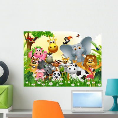 Funny Big Set Animal shown on a wall