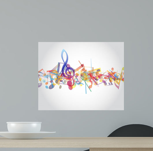 Multicolour Musical Notes