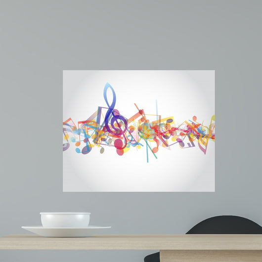 Multicolour Musical Notes