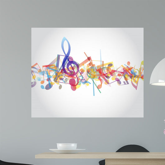 Multicolour Musical Notes
