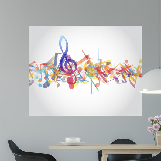 Multicolour Musical Notes