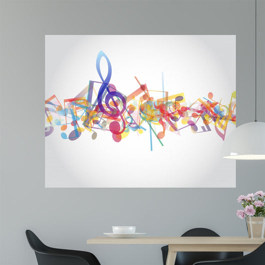 Multicolour Musical Notes