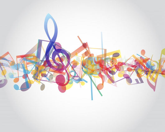 Multicolour Musical Notes