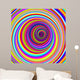 Cerchi Ipnotici-Hypnotic Psychedelic Circles-Vector Wall Mural