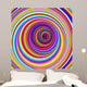 Cerchi Ipnotici-Hypnotic Psychedelic Circles-Vector Wall Mural