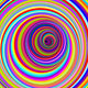 Cerchi Ipnotici-Hypnotic Psychedelic Circles-Vector Wall Mural