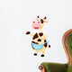 Cow cartoon Wall Decal