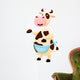 Cow cartoon Wall Decal