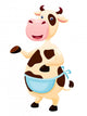 Cow cartoon Wall Decal
