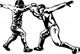 Fencing Touch Wall Mural