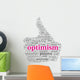 Optimism concept in tag cloud Wall Decal