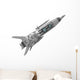 Space Rocket isolated on white background Wall Decal