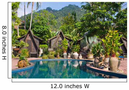 Swimming Pool Spa Resort Wall Decal