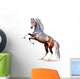 Vector Photo-Realistic Bay Horse Rearing up Isolated Wall Decal