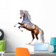 Vector Photo-Realistic Bay Horse Rearing up Isolated Wall Decal