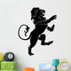 Heraldic rampant lion Wall Decal