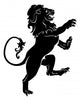 Heraldic rampant lion Wall Decal