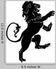 Heraldic rampant lion Wall Decal