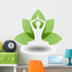 Yoga Illustration With a Lotus Flower Wall Decal