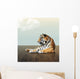 Tiger under Sky with Wall Decal