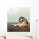 Tiger under Sky with Wall Decal
