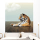 Tiger under Sky with Wall Decal
