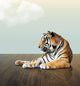 Tiger under Sky with Wall Decal